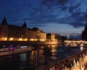 River Seine at night