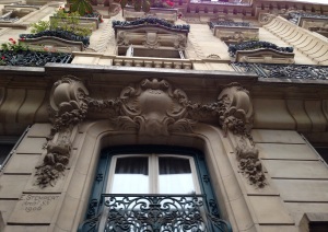 A typical Parisian building facade